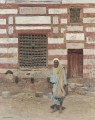 An Arab outside his house Alphons Leopold Mielich Orientalist scenes